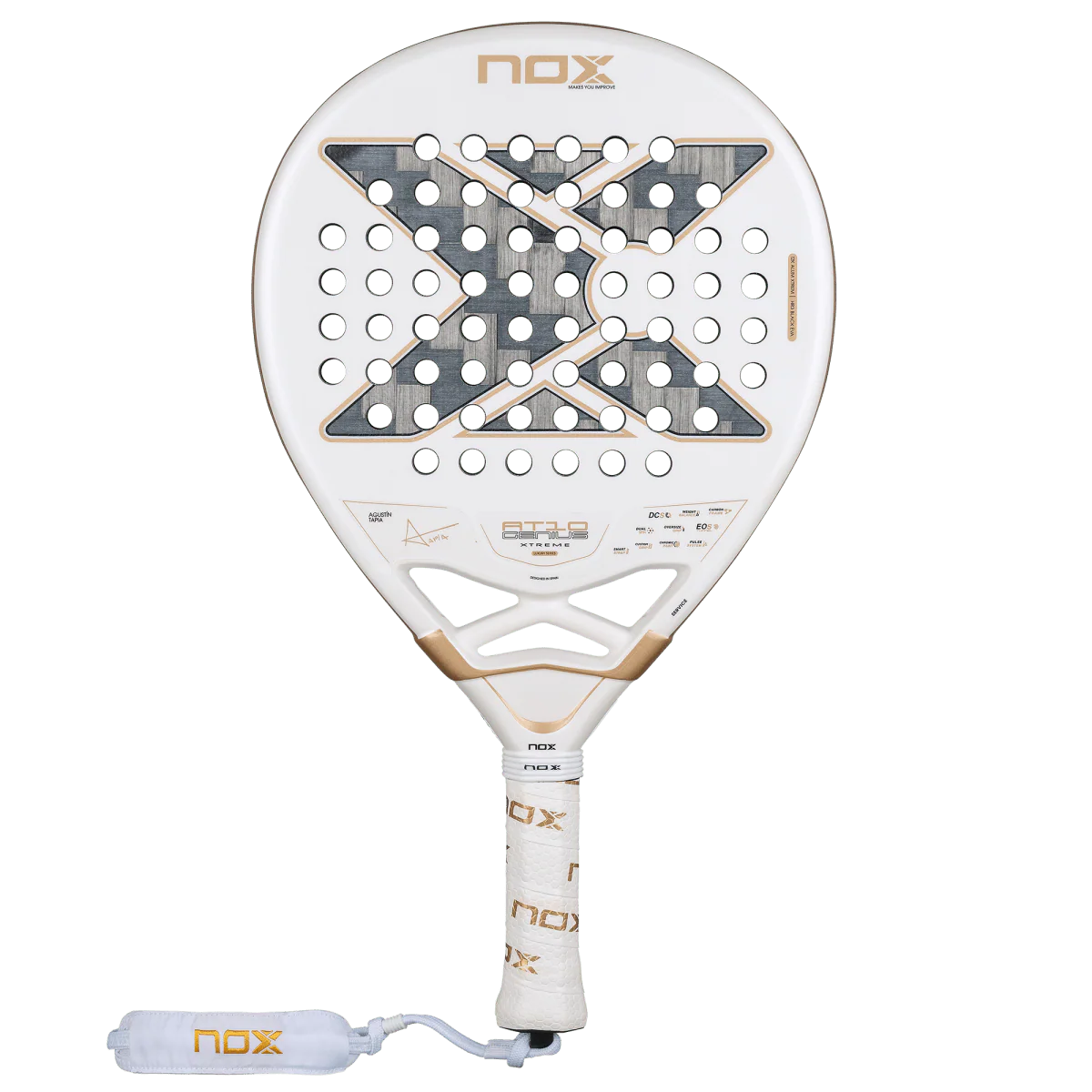 at10 luxury genius 12k alum xtrem 2026 padel racket by agustín tapia
