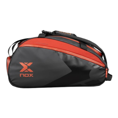 nox luxury open series padel bag black/red