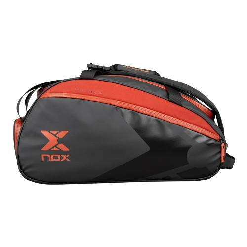 nox luxury open series padel bag black/red