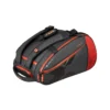 nox luxury open series padel bag black/red
