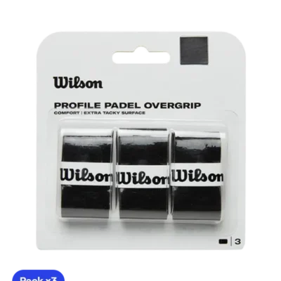 wilson profile overgrips black (pack x3)
