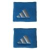 adidas blue short wristbands (pack of 2) adidas blue short wristbands (pack of 2)