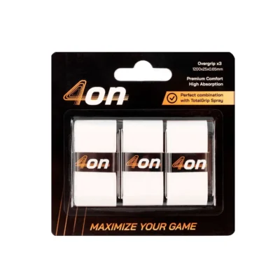 4ON PREMIUM COMFORT OVERGRIP  3PCS  WHITE